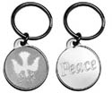 Nickel Plated Key Tag Charms